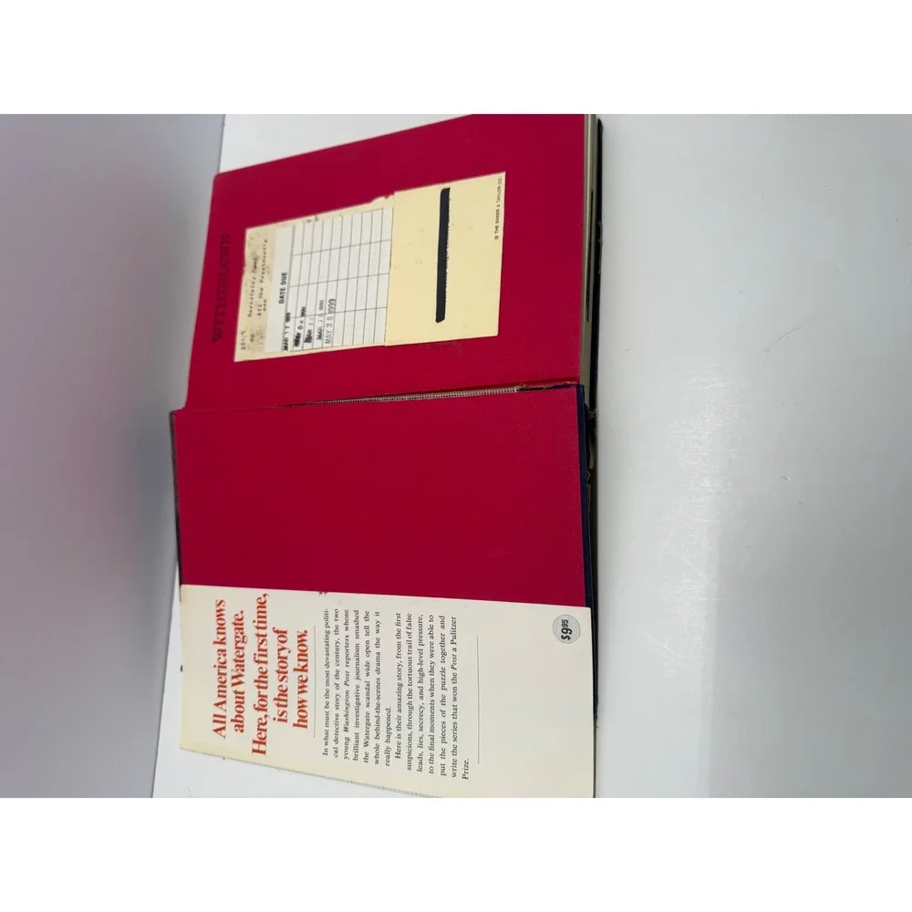 All the President's Men 1974 Hardcover 1st Ed Woodward Bernstein Watergate Book